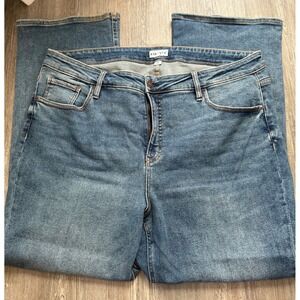 AVA & VIV Womens Plus Size Flare Jeans Medium Wash Size 22W